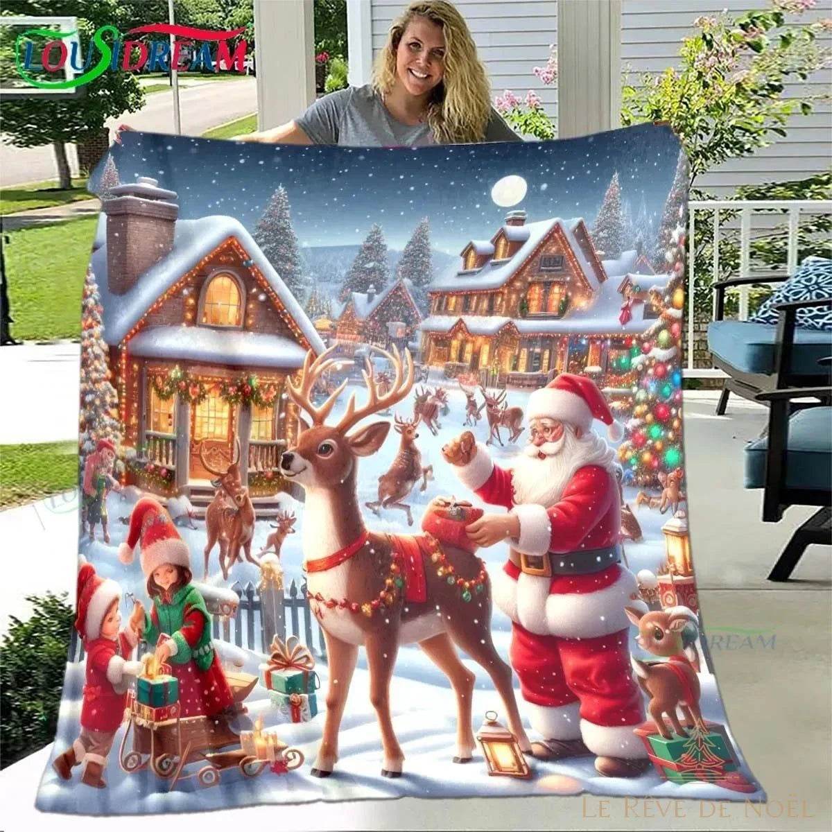 Plaid de Noël pas cher